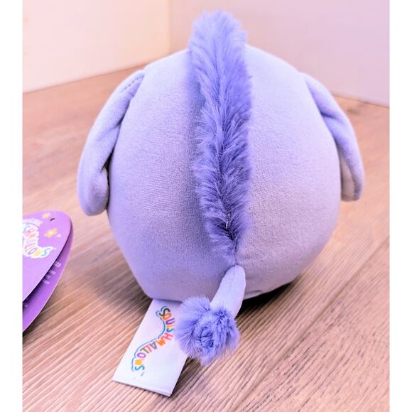 NEW Milanda The Donkey Squishmallow 6" Lilac Stuffed Plush 2024 Flower Crown - Picture 4 of 8